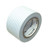 【マークス】マスキングテープ 水性ペンで書けるマスキングテープ 小巻24mm幅 方眼ブルーグレー  MSTFA05-BGY