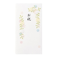 【ミドリ】金封 お祝 花の枠 白  25061