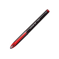 【三菱鉛筆】(国内販売のみ)水性ボールペン ユニボールエアキャップ式･直液式 0.5mm 赤  UBA20105-15