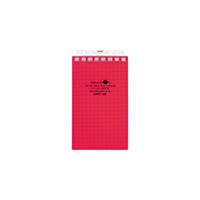 【リヒトラブ】ツイストノート AQUA DROPs３赤 メモサイズ ８穴  N1661-3