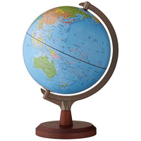 【レイメイ】 地球儀 行政タイプ地球儀 (25cm 組立式) 25㎝球形 ブルー OYV24