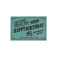 #Greeful グリーティングカード Greefulグリーティングカード S  HAPPY BIRTHDAY   ライトブルー GR644691