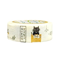 #シール堂 マスキングテープ マスキングテープ宮沢賢治モノクローム  猫の事務所 ks-mt-10365
